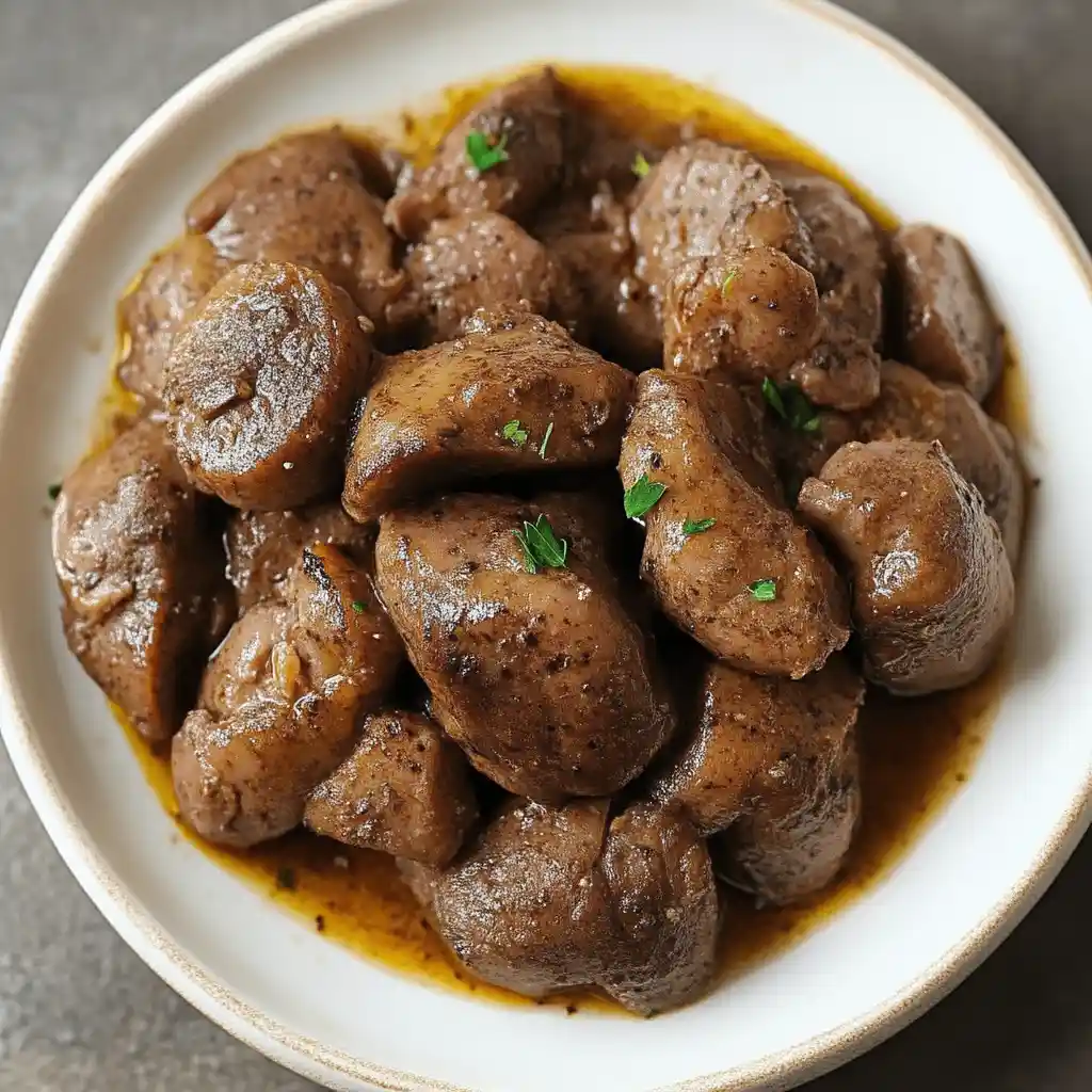 Soaking chicken liver in milk for better flavor
