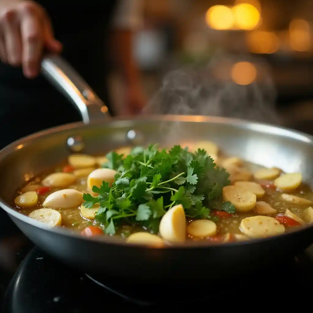 cooking natural mounjaro at home with herbs and garlic